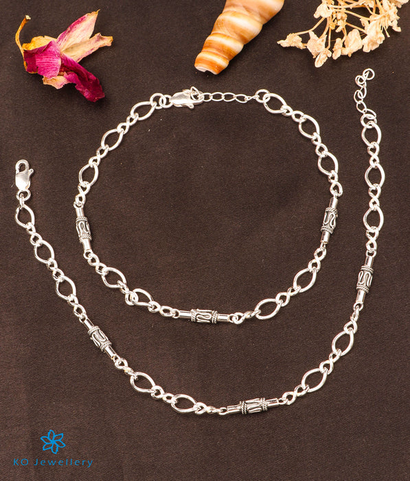 The Charmi Silver Anklets
