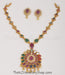 925 sterling silver gold dipped navratna necklace jewellery for women