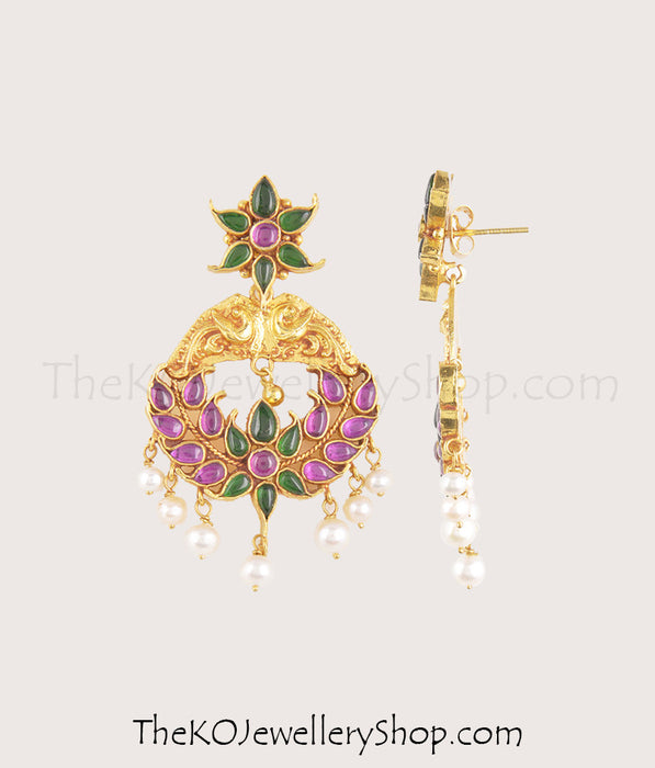 Bridal collection gold dipped  silver earrings for women shop online