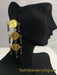 gold plated coin earrings bridal collection online shopping