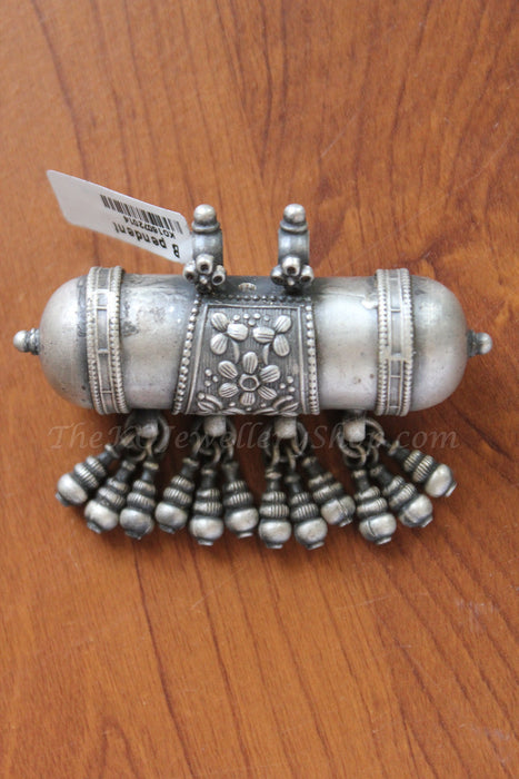 indian ethnic mrudanga pendant  pure silver danglings buy online