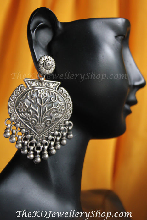 Hand crafted indian ethnicadhanika  earring for women