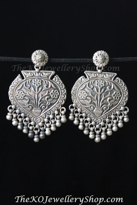 Sterling silver floral motif shop online 