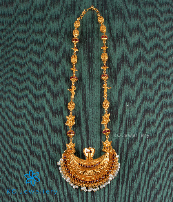 The Atharva Silver Kokkethathi Ganesha Necklace