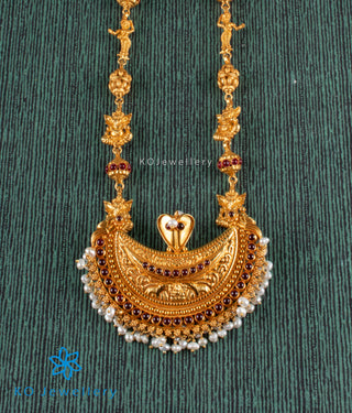 The Atharva Silver Kokkethathi Ganesha Necklace