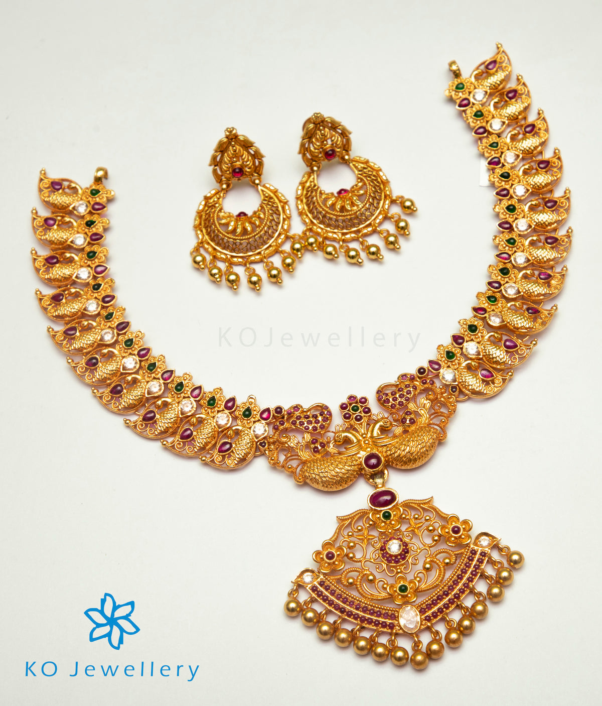 The Mithya bridal Silver Necklace-Buy Ethnic Silver Jewellery Online ...