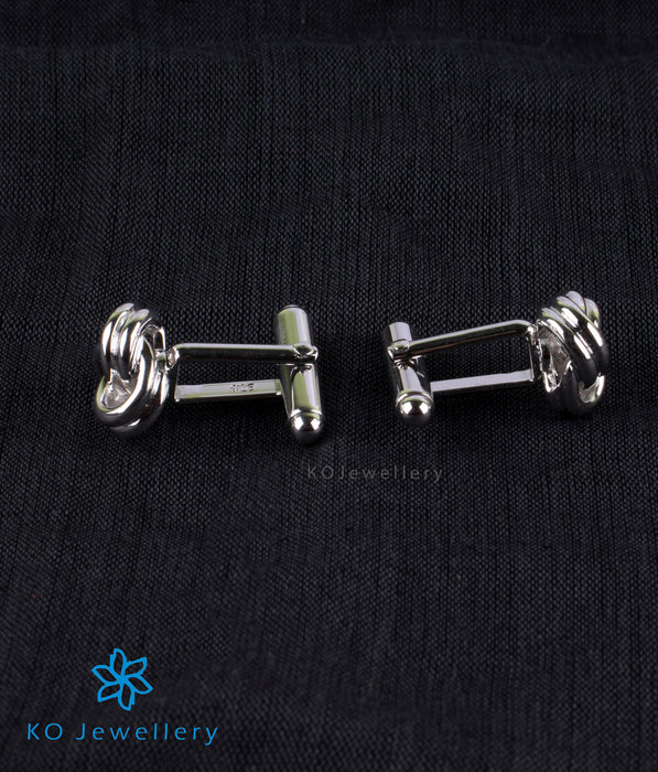 The Knot Silver Cuff Links