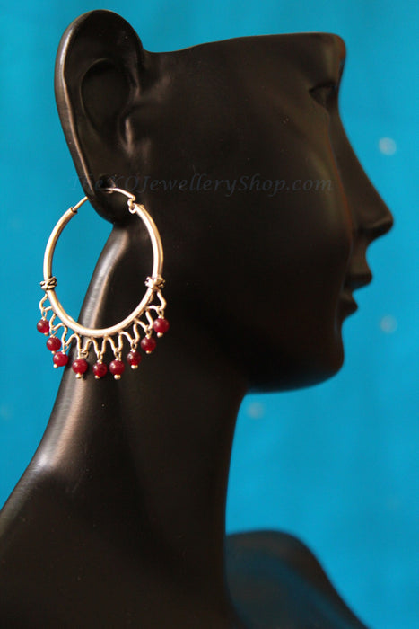 Buy online silver hoop earrings for women