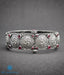 Handcrafted silver bracelet tradition South Indian temple jewellery design