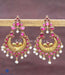 Stunning chand baali style temple jewellery earrings