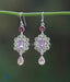 Daily wear earrings studded with semi precious stones