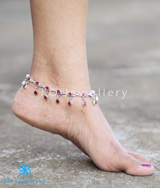 Boho Anklets / Bracelet Style Silver Chains