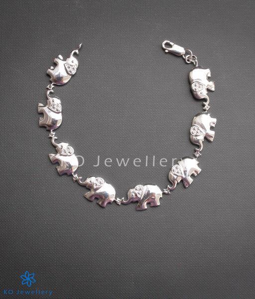 contemporary work wear tusker elephant bracelet