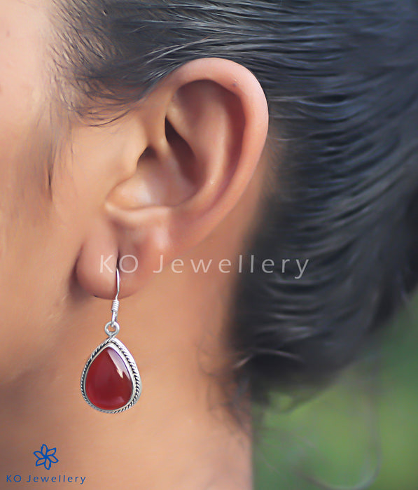 Buy stunning red office wear earrings online in India