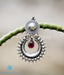pearl and silver temple jewellery earrings ethnic wear