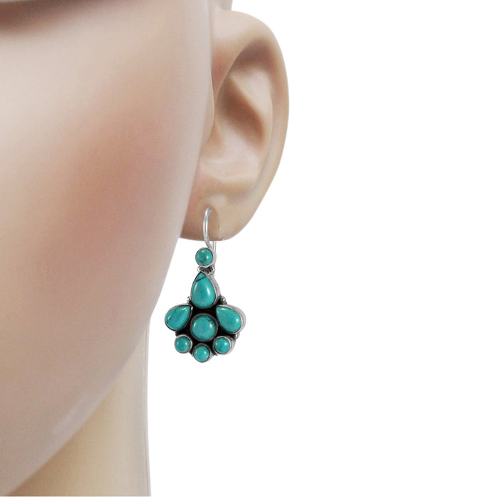 The Samay Silver Gemstone Earrings (Turquoise)