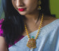 gold plated long necklace designs online shopping India