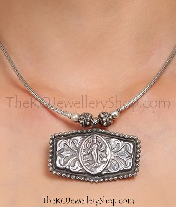 The Ambika Antique Silver Necklace