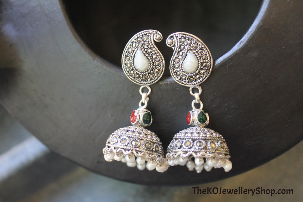 The Manjusha Silver Jhumka - KO Jewellery