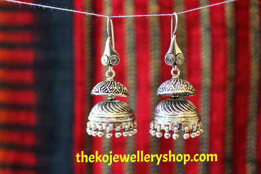 The Dhriti Silver Jhumka - KO Jewellery
