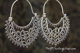 The Manikya Silver Gemstone Earrings - KO Jewellery