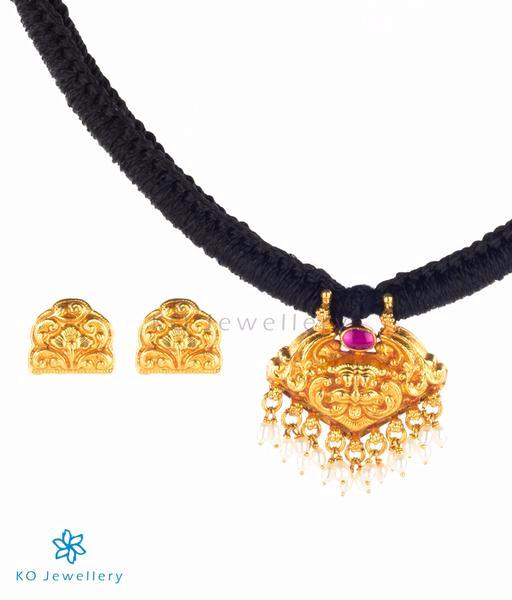 Traditional handmade temple jewellery set