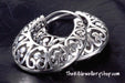 The Ornate Silver Hoop Earrings - KO Jewellery