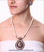 Shop online for silver necklace with tiny white beads 
