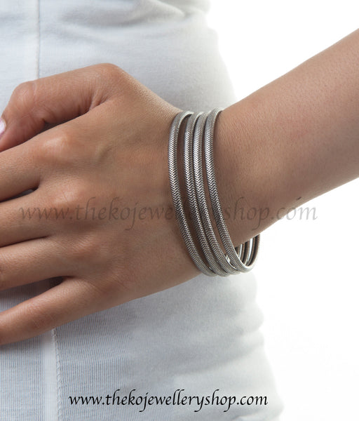 Shop online for women’s silver bangles set