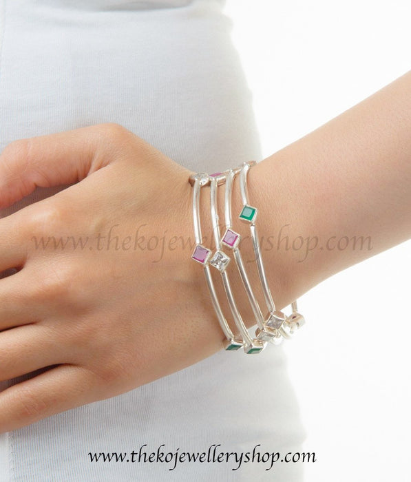 Shop online for women’s silver bangles