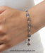 Shop online for women’s silver flowers themed bracelet