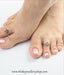 small sized sterling silver toe rings for women