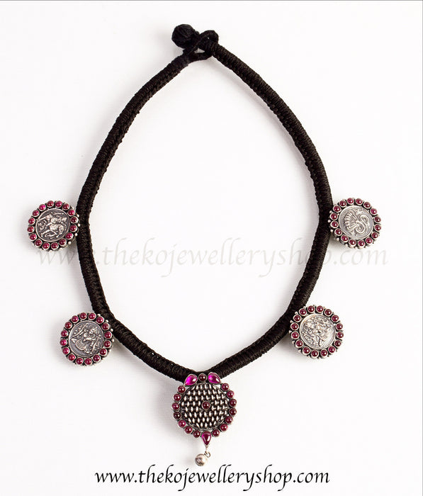 deity motif Rope silver Necklace buy online