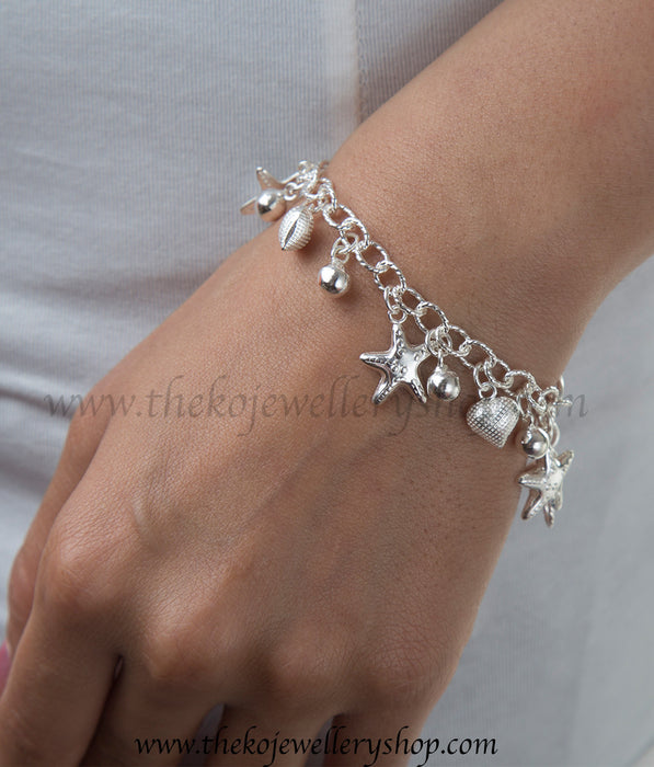 Shop online for women’s silver stars bracelet jewellery