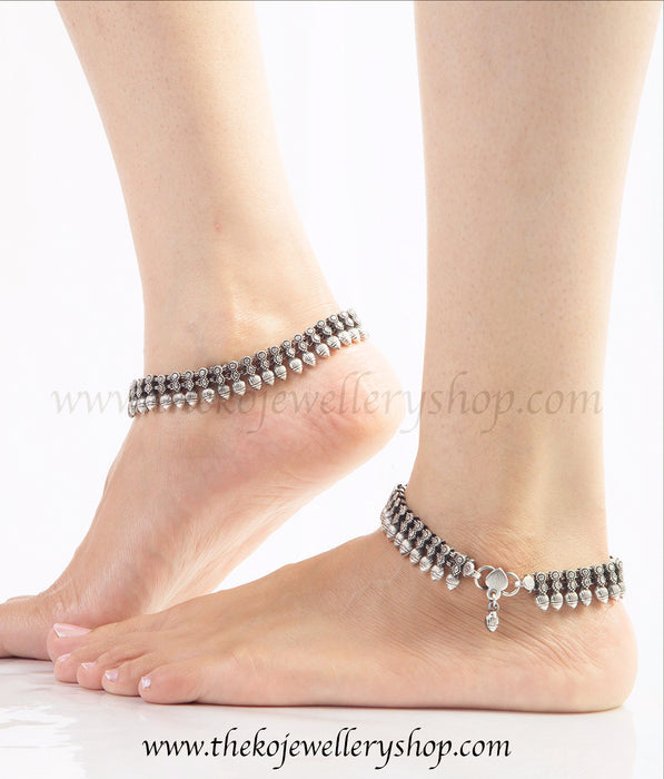 attractive women’s silver anklets buy online