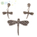 The Silver Dragonfly Pendant Set - KO Jewellery