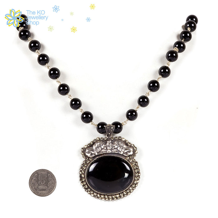 The Black Lion Silver Necklace - KO Jewellery