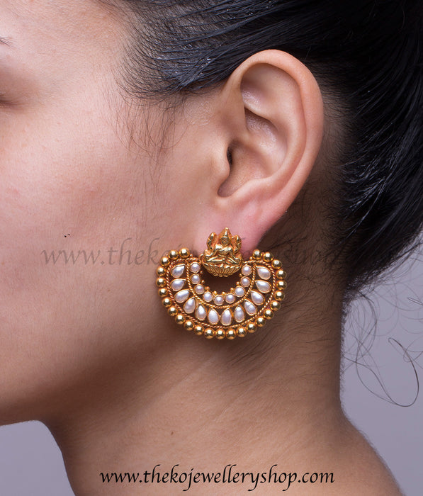 Chand Bali Antique Earring - Naisha Jewellery