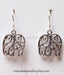 Buy online hand crafted silver elephant earrings for women