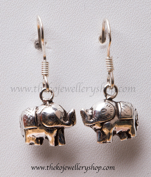 Online shopping pure silver animal earrings