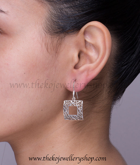 authentic design silver earrings for women shop online