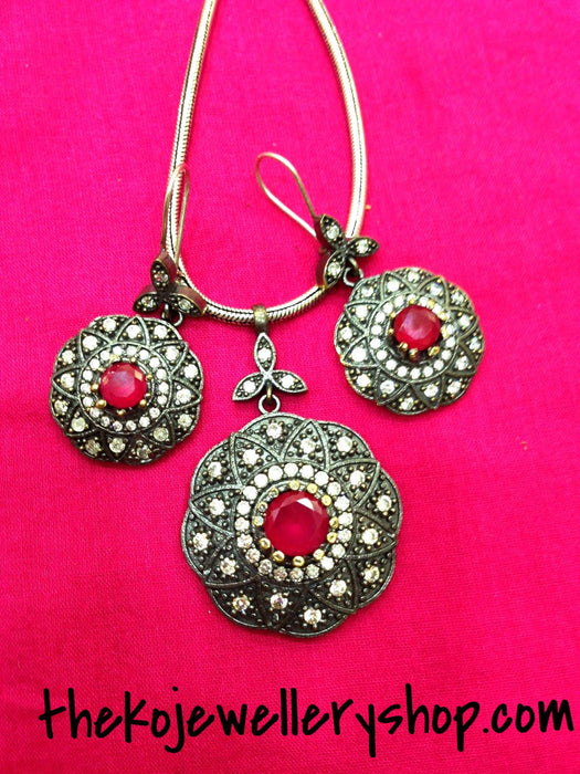 silver earrings and pendant online shopping india