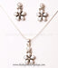 Online shopping pure silver pearl pendant set for women